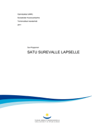 SATU SUREVALLE LAPSELLE  Opinnäytetyö (AMK) Sosiaalialan Koulutusohjelma