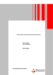 Henri Jestola Janne Miettinen Opinn&auml;ytety&ouml; Ammattikorkeakoulututkinto