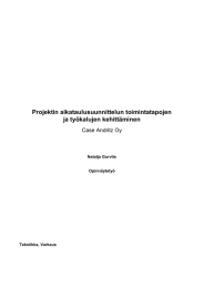 Projektin aikataulusuunnittelun toimintatapojen ja työkalujen kehittäminen Case Andritz Oy