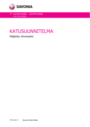 KATUSUUNNITELMA  Pitäjäntie, Hirvensalmi -