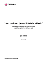 ”Sen potilaan ja sen lääkärin välissä”  Sairaanhoitajan valmiudet tukea lääkäriä saattohoitopäätöksen tekemisessä