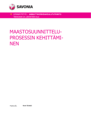 MAASTOSUUNNITTELU- PROSESSIN KEHITTÄMI- NEN Voimatel Oy