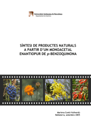 SÍNTESI DE PRODUCTES NATURALS A PARTIR D’UN MONOACETAL p