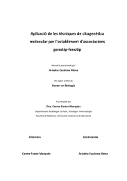 Aplicació de les tècniques de citogenètica molecular per l’establiment d’associacions genotip-fenotip