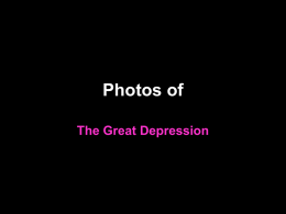 Photos of The Great Depression