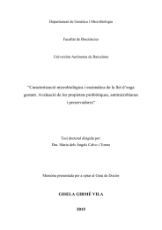 “Caracterització microbiològica i enzimàtica de la llet d’euga