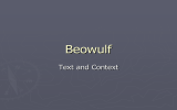 Beowulf Text and Context