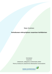 Marjo Hyvärinen Verkottuneen mikroyrityksen osaamisen kehittäminen