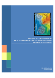 DE COSTE-EFECTIVIDAD MODELOS EN LA PREVENCIÓN DEL CÁNCER DE CUELLO DE ÚTERO