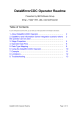 DataMirrorCDC Operator Readme Table of Contents Presented by IBM Software Group -306.ibm.com/software/