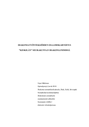 DIAKONIATYÖNTEKIJÖIDEN OSAAMISKARTOITUS ”KESKILÄN” SEURAKUNNAN DIAKONIATIIMISSÄ
