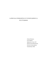 LAPSEN KALTOINKOHTELUN TUNNISTAMINEN JA PUUTTUMINEN