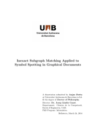 Inexact Subgraph Matching Applied to Symbol Spotting in Graphical Documents