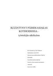 IKÄÄNTYNYT PÄIHDEASIAKAS KOTIHOIDOSSA  –