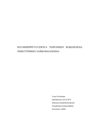 HUUMERIIPPUVUUDESTA  TOIPUMISEN  KOKEMUKSIA NIMETTÖMISSÄ NARKOMAANEISSA