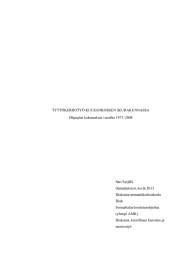 TYTTÖKERHOTYÖ KUUSANKOSKEN SEURAKUNNASSA Ohjaajien kokemuksia vuosilta 1973–2008 Sari Syrjälä