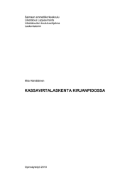 Saimaan ammattikorkeakoulu Liiketalous Lappeenranta Liiketalouden koulutusohjelma Laskentatoimi