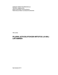 SAIMAAN AMMATTIKORKEAKOULU  Rakennustekniikan koulutusohjelma Rakennesuunnittelun suuntautumisvaihtoehto