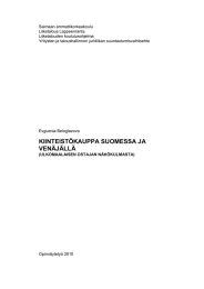 Saimaan ammattikorkeakoulu Liiketalous Lappeenranta Liiketalouden koulutusohjelma Yritysten ja taloushallinnon juridiikan suuntautumisvaihtoehto