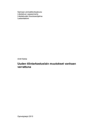 Saimaan ammattikorkeakoulu Liiketalous Lappeenranta Liiketalouden koulutusohjelma Laskentatoimi