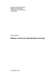 Saimaan ammattikorkeakoulu Liiketalous Lappeenranta Liiketalouden koulutusohjelma Laskentatoimi