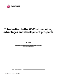 Introduction to the WeChat marketing advantages and development prospects  Subheading