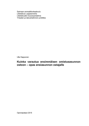 Saimaan ammattikorkeakoulu Liiketalous Lappeenranta Liiketalouden koulutusohjelma Yritysten ja taloushallinnon juridiikka