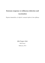 Immune response to influenza infection and vaccination