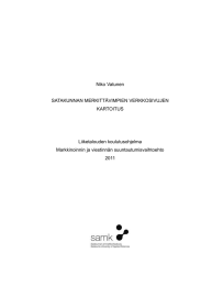 Niko Vatunen SATAKUNNAN MERKITTÄVIMPIEN VERKKOSIVUJEN KARTOITUS Liiketalouden koulutusohjelma