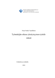 Työntekijän oikeus yksityisyyteen työelä- mässä Ninja Natalia Vepsäläinen