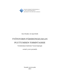 TYÖTOVERIN PÄIHDEONGELMAAN PUUTTUMISEN TOIMINTAOHJE