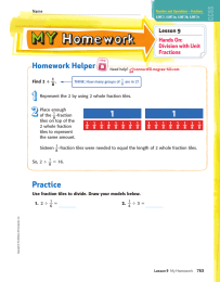1 Homework Helper _ Lesson 9