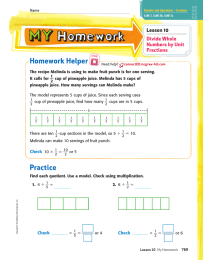 Homework Helper _ Lesson 10 Divide Whole