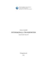 INTERMODALA TRANSPORTER    Jennica Lindedahl