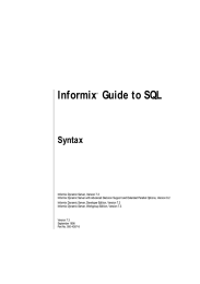 Informix  Guide to SQL Syntax