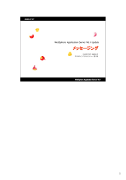 メッセージング 1 WebSphere Application Server V6.1 Update 日本IBM SWG 藤田裕子