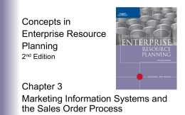 Concepts in Enterprise Resource Planning Chapter 3