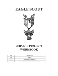 EAGLE SCOUT SERVICE PROJECT WORKBOOK