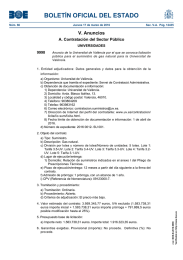 BOLETÍN OFICIAL DEL ESTADO V. Anuncios A. Contratación del Sector Público 9998