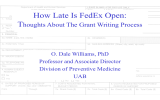 How Late Is FedEx Open: T houghts About The Grant Writing Process