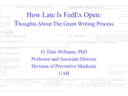 How Late Is FedEx Open: T houghts About The Grant Writing Process