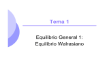 Tema 1 Equilibrio General 1: Equilibrio Walrasiano