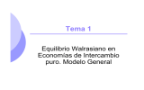 Tema 1 Equilibrio Walrasiano en Economías de Intercambio puro. Modelo General