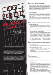 0 OBJETO DE LA CONVOCATORIA