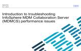 Introduction to troubleshooting InfoSphere MDM Collaboration Server (MDMCS) performance issues Stefan Reil