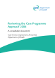 Reviewing the Care Programme Approach 2006 A consultation document Care Services Improvement Partnership