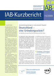 IAB Kurzbericht In aller Kürze