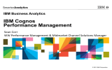 IBM Cognos Performance Management IBM Business Analytics Sean Corr