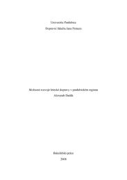 Univerzita Pardubice Dopravn&iacute; fakulta Jana Pernera