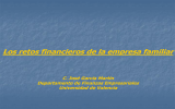 Los retos financieros de la empresa familiar C. José García Martín